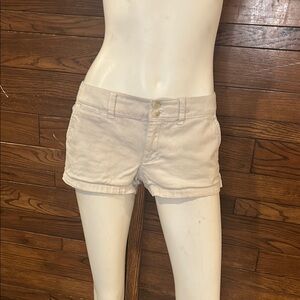 American Eagle Outfitters Cream Jean Shorts